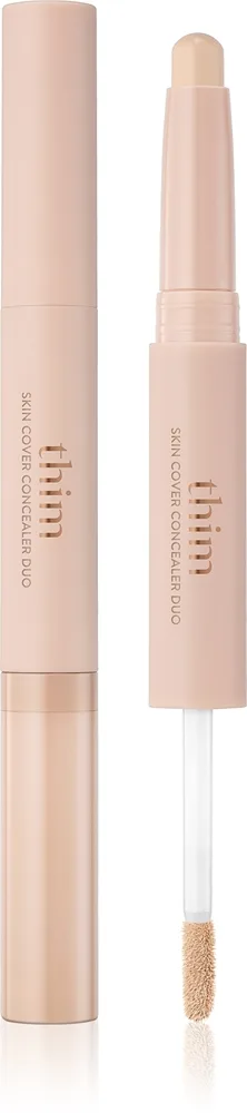 thim Skin Cover Concealer Duo Övertäckningsstift som minskar ojämnheter Dubbelsidigt Skugga 02 Beige 6.3 g