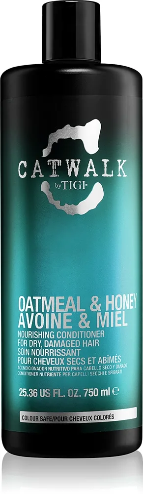 TIGI Catwalk Oatmeal & Honey ravitseva hoitoaine kuiville ja vaurioituneille hiuksille 750 ml