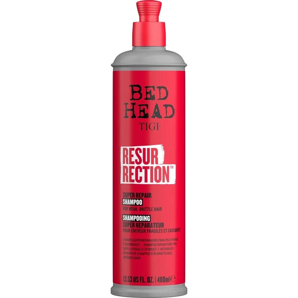 TIGI Resurrection Super Repair Shampoo hoitava shampoo heikoille ja rasittuneille hiuksille 400 ml