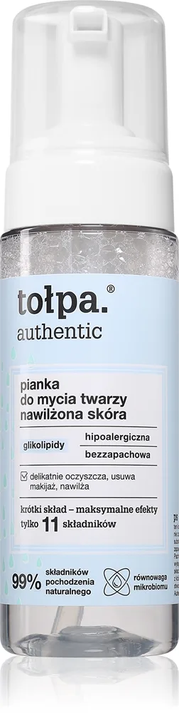 Tołpa Authentic Facial Cleansing Foam Rengöringsskum med återfuktande effekt 150 ml