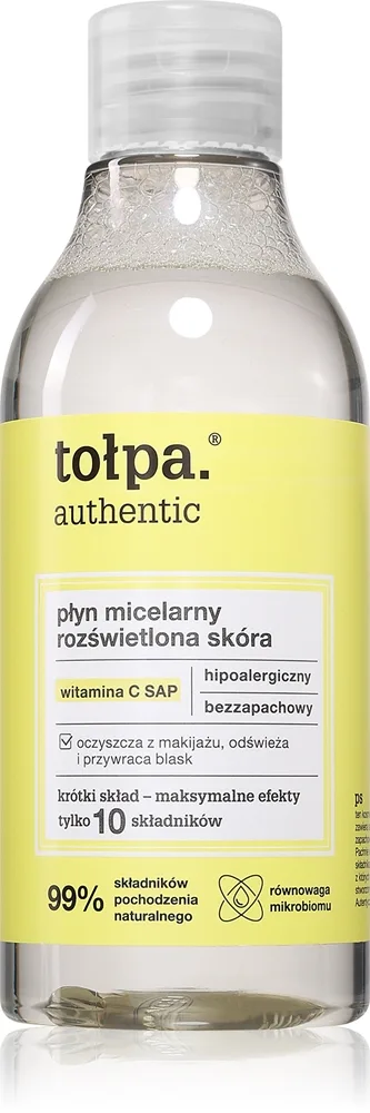 Tołpa Authentic Micellar Liquid Illuminated Skin Rengörande micellärt vatten 300 ml
