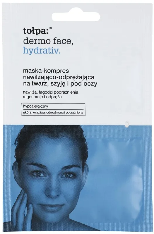 Tołpa Dermo Face Hydrativ Intensivt återfuktande mask för ansikte och ögonen 2x6 ml