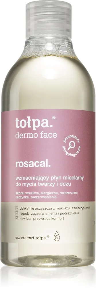Tołpa Dermo Face Rosacal Miscellar rensevand til ansigt og øjne 400 ml