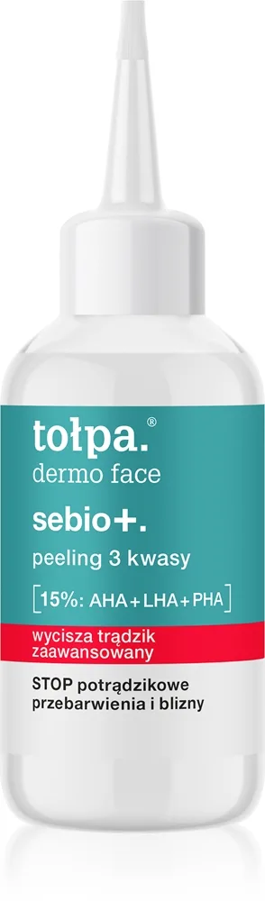Tołpa Dermo Face Sebio + kuorinta sisältää happoja 50 ml