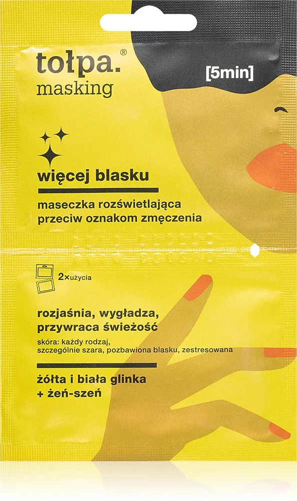 Tołpa Masking Blekande ansiktsmask 2x5 ml