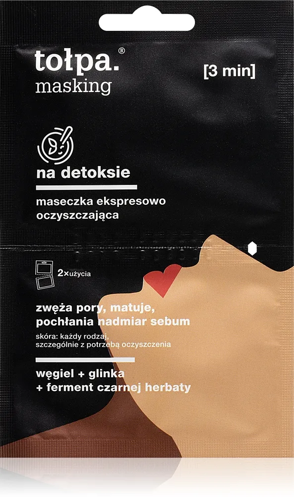 Tołpa Masking Rengörande avgiftningsmask 2x5 ml