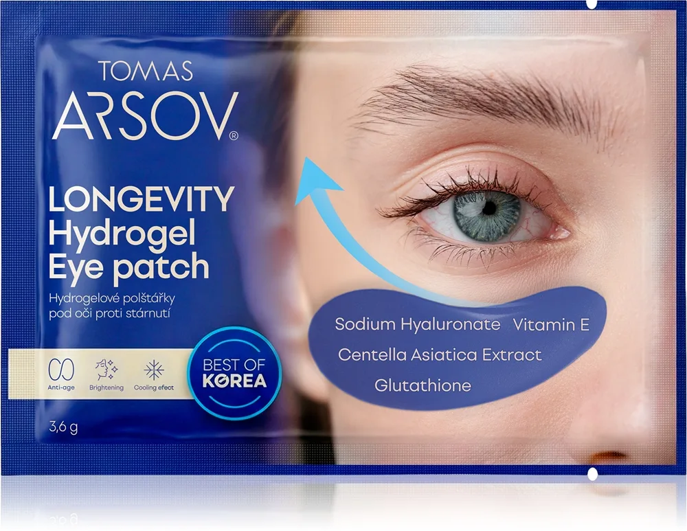 Tomas Arsov Longevity Hydrogel Eye patch hydrogel-inlägg med effekt mot åldrande 3.6 g