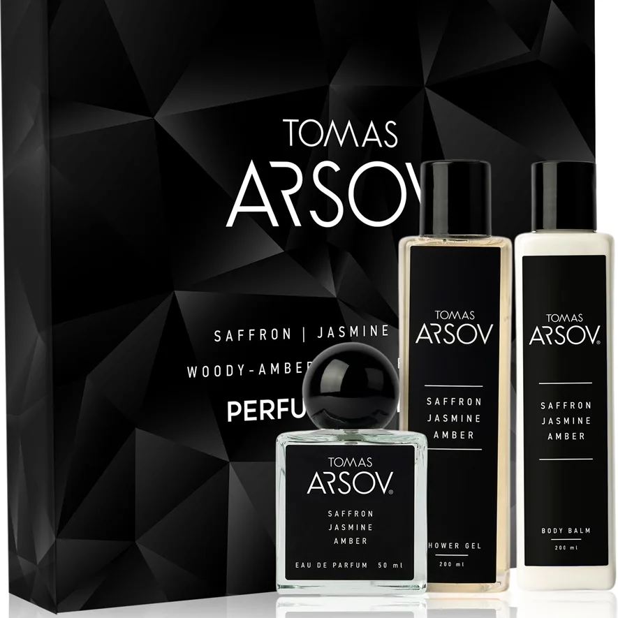 Tomas Arsov Saffron Jasmine Amber Parfume Gift Set Presentförpackning Unisex 3 st.