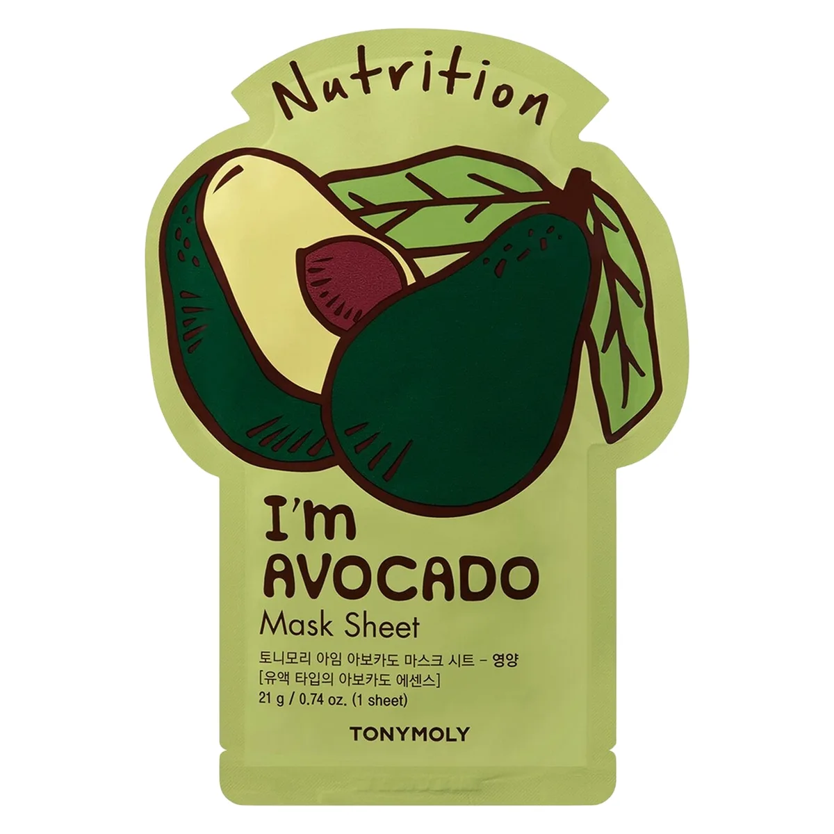 TONYMOLY I'm Avocado Mask Sheet Ansiktsmask