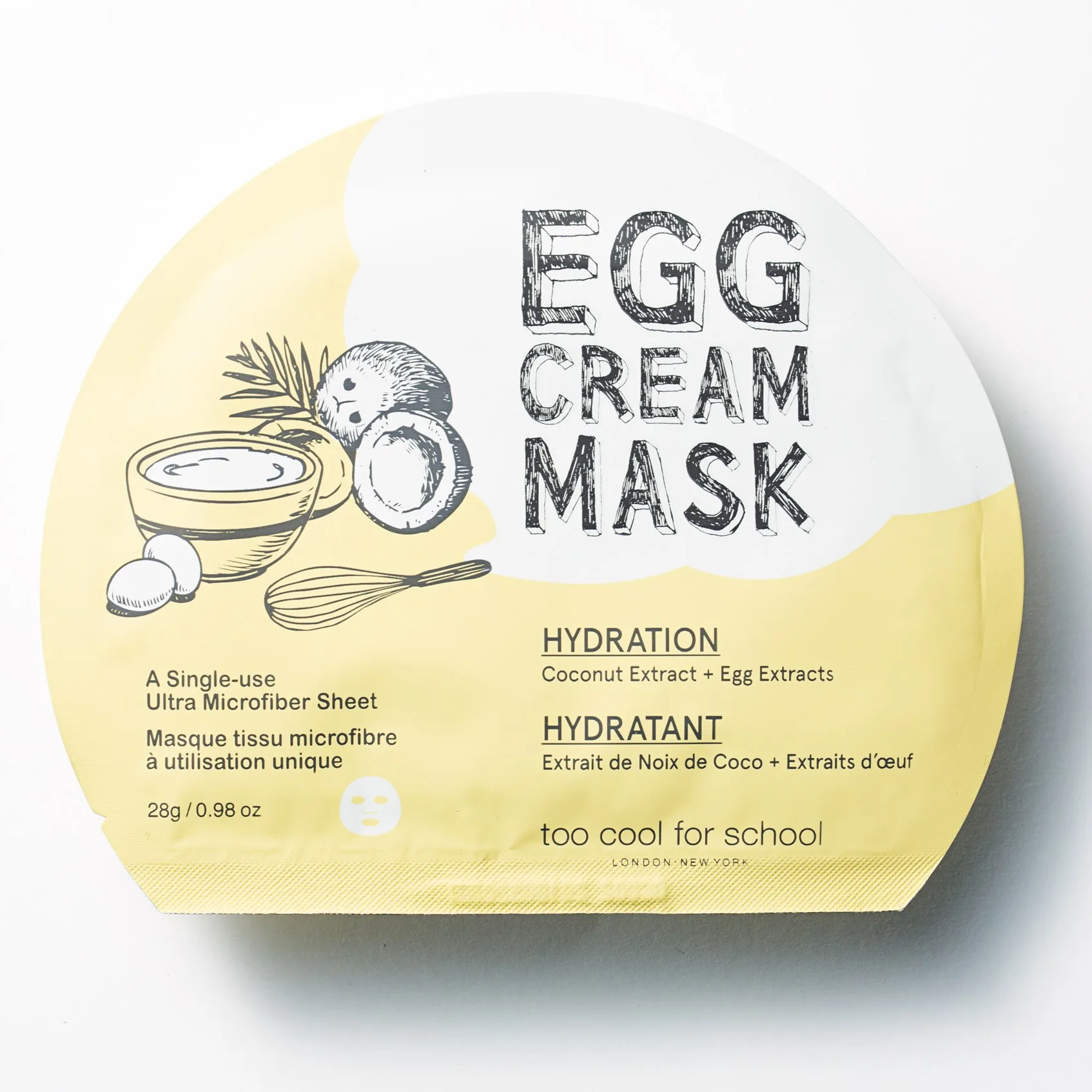 Too Cool For School Egg Cream Mask Hydration 28 g