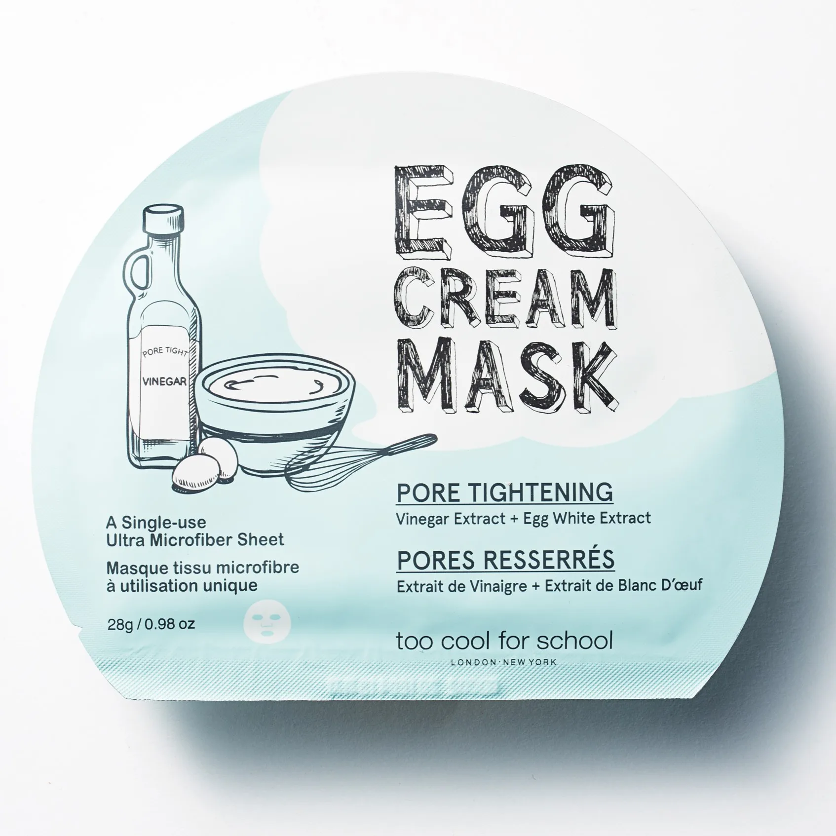 Too Cool For School Egg Cream Mask Pore Tightening 28 g