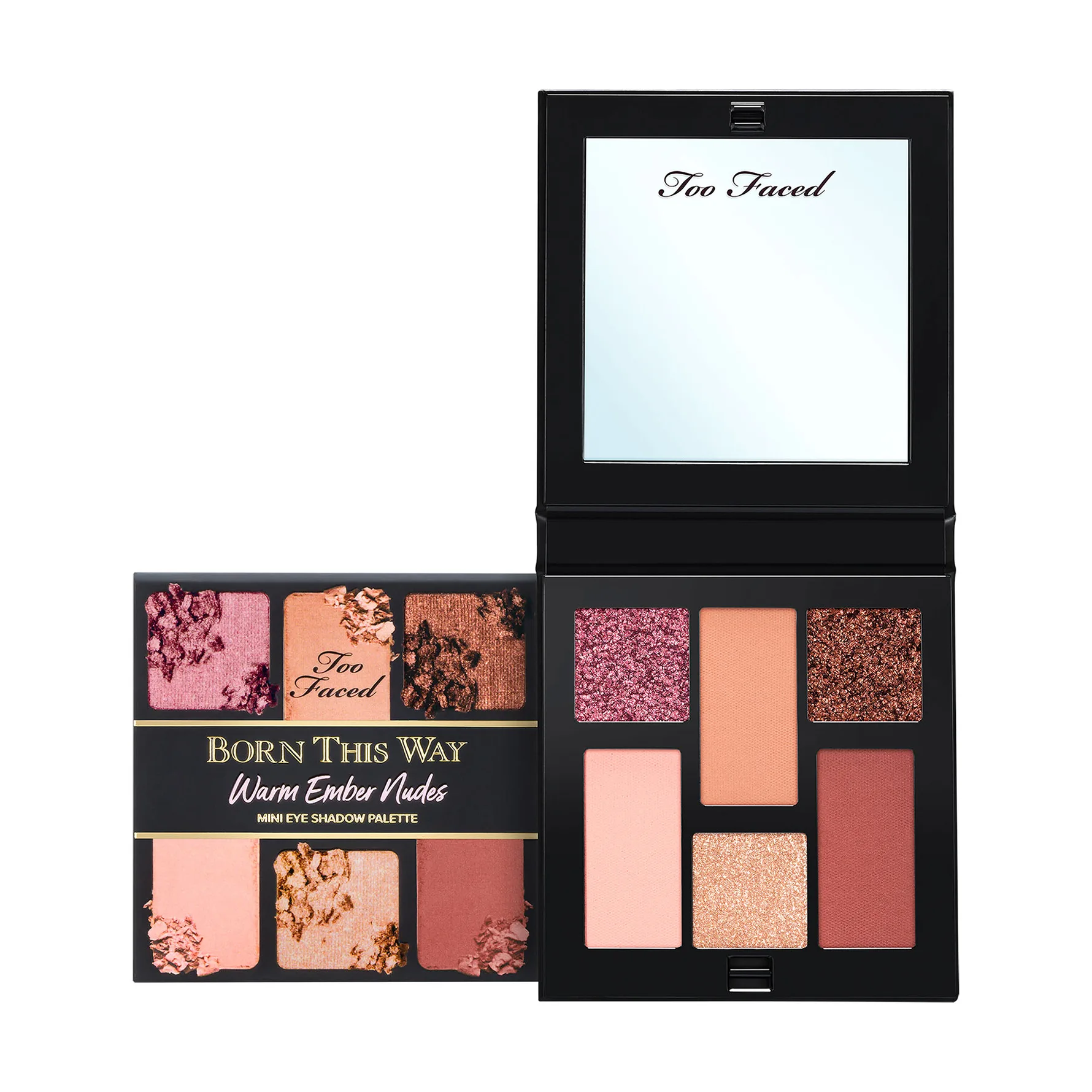 Too Faced - Born This Way Warm Ember Nudes - Øjenskyggepalette - Btw Mini Palettes Warm Ember Nudes - For Women