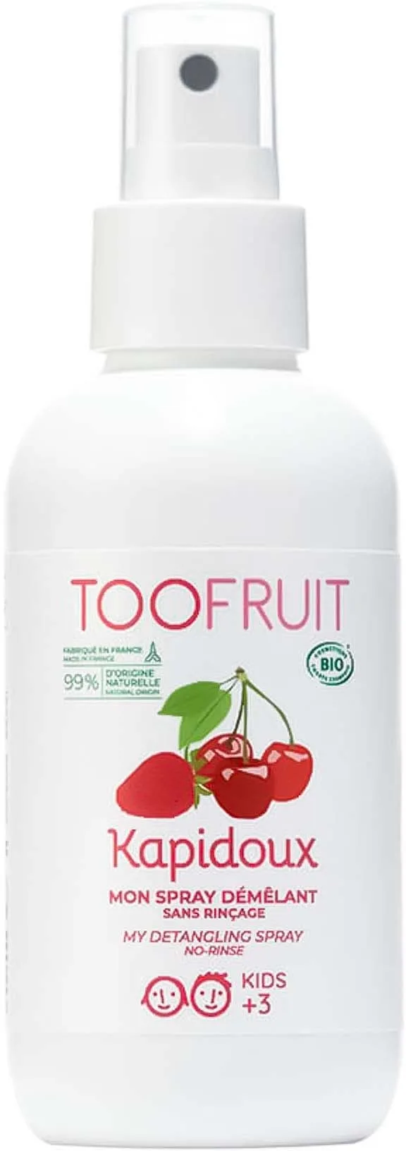 TOOFRUIT Kapidoux Lightweight Detangling Spray  125 ml