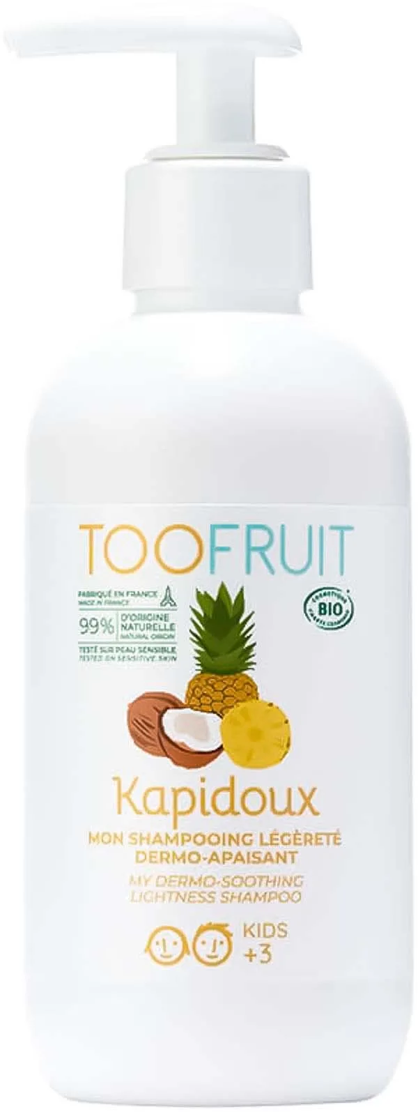 TOOFRUIT Kapidoux Shampoo Pineapple-Coconut 200 ml