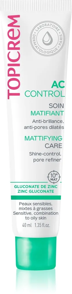 Topicrem AC Mattifying Care kevyt mattapinnan antava kasvovoide 40 ml