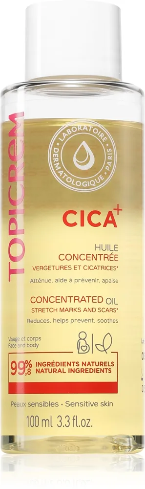 Topicrem CICA Concentrated Oil öljy arpiin ja raskausarpiin 100 ml