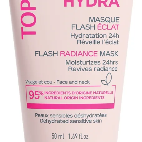 Topicrem Hydra+ Flash Radiance Mask Återfuktande och uppljusande mask 50 ml