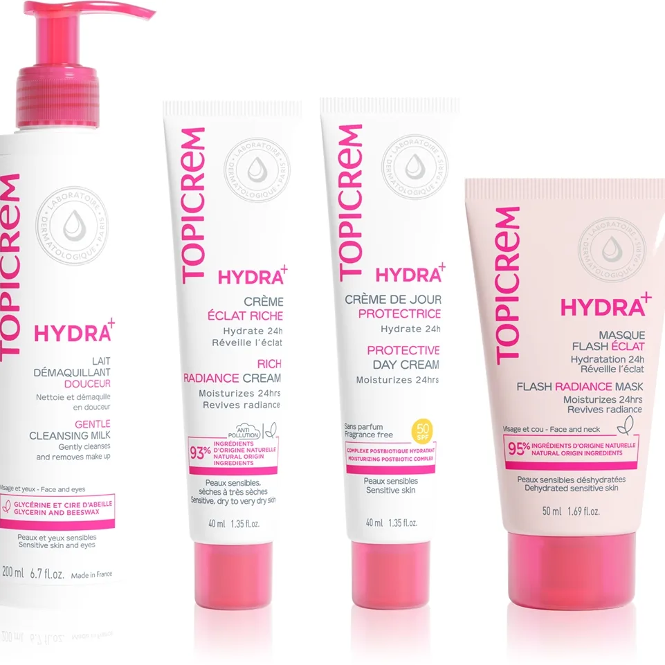 Topicrem Hydra+ Gift Box setti kuivalle ja kosteutensa menettäneelle iholle