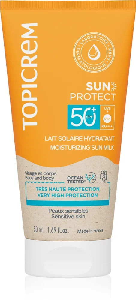 Topicrem Sun Protect Moisturizing Sun Milk kosteuttava aurinkosuojamaito SPF 50+ 50 ml