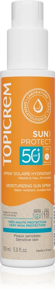 Topicrem Sun Protect Moisturizing Sun Spray Beskyttende og fugtgivende spray SPF 50+ 150 ml