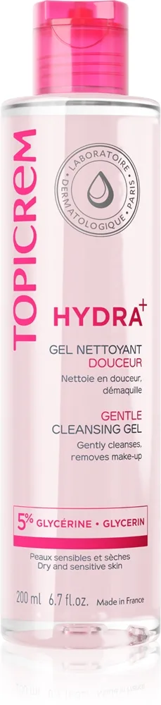 Topicrem UH BODY Gentle Cleansing Gel hellävarainen pesugeeli kasvoille, vartalolle ja hiuksille 200 ml