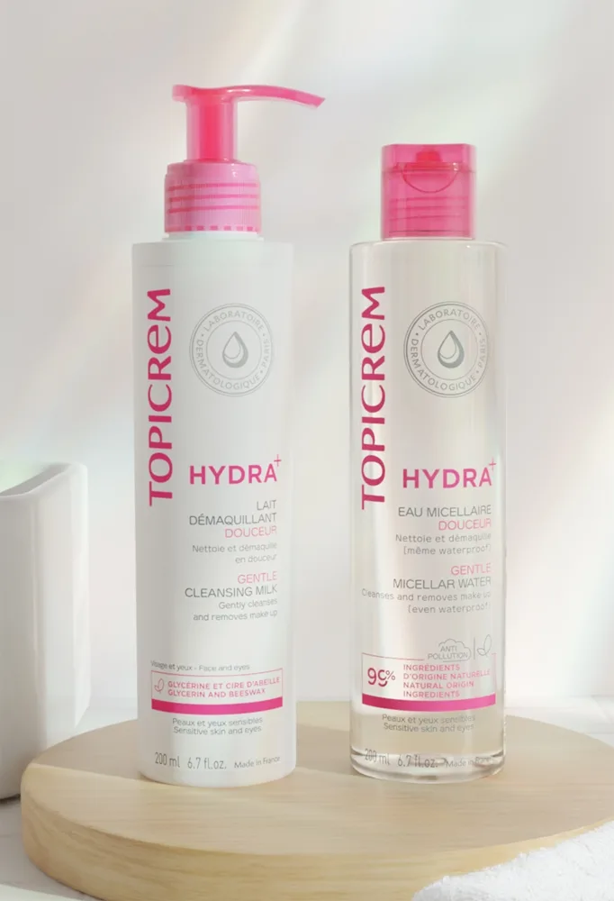 Topicrem UH FACE Gentle Micellar Water Milt rengörande micellärt vatten För känslig hud och ögon 200 ml