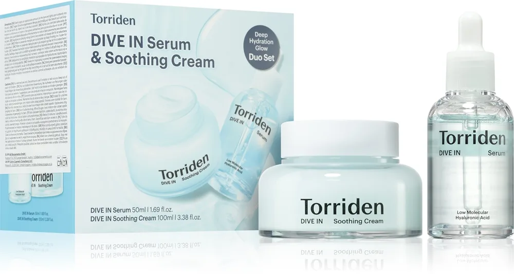 Torriden Dive In Serum & Soothing Cream Set Set för lyster och återfuktning