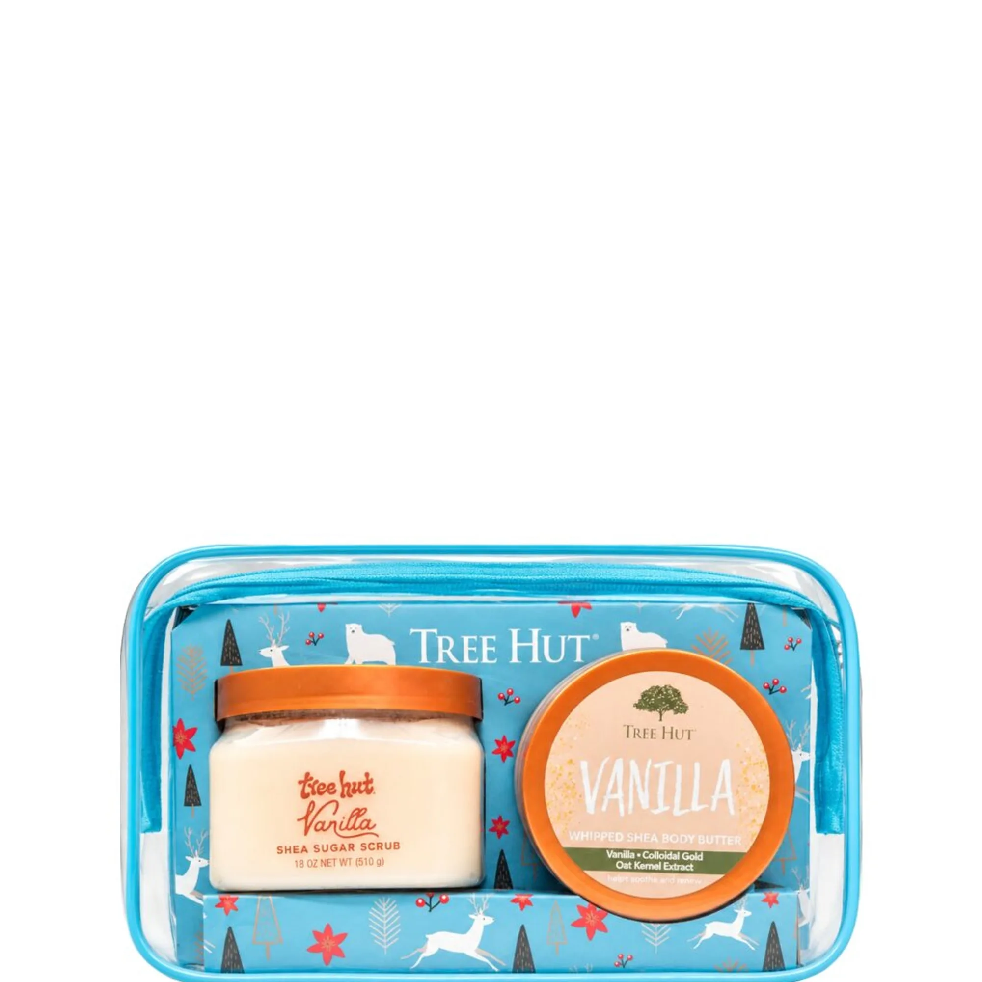 TREE HUT Xmas Set Vanilla Sugar Scrub & Whipped Body Butter Kropsplejesæt