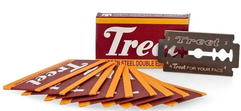 Treet Carbon Steel Double Edge Razor Blades 5-Pack 5 stk