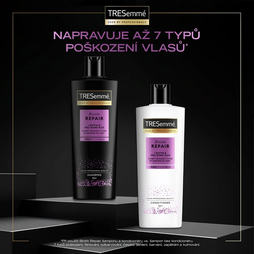 TRESemmé Biotin + Repair 7 uudistava hoitoaine vaurioituneille hiuksille 400 ml