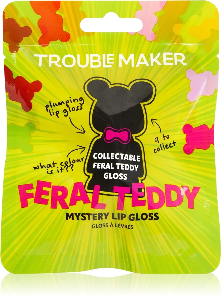 Trouble Maker Feral Teddy Mystery Plumping Lip Gloss Läppglans Med ökande effekt 1.1 ml