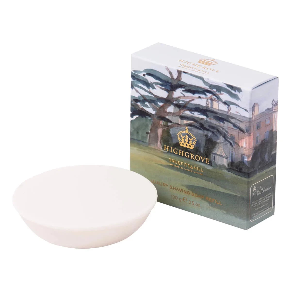 Truefitt & Hill Barbersæbe refill, Highgrove, 100 g.