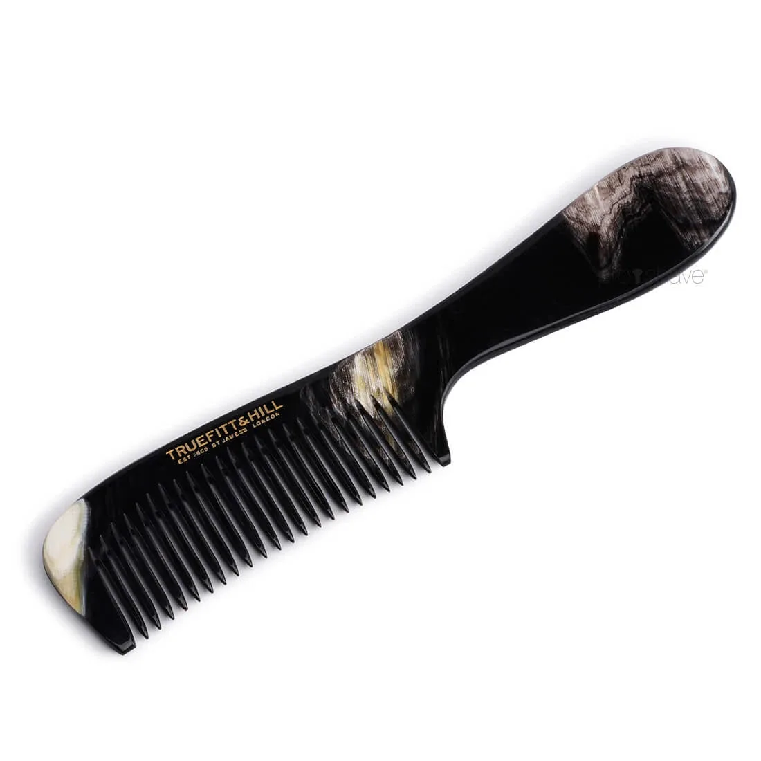 Truefitt & Hill Kam med håndtag, Horn, 194 mm.
