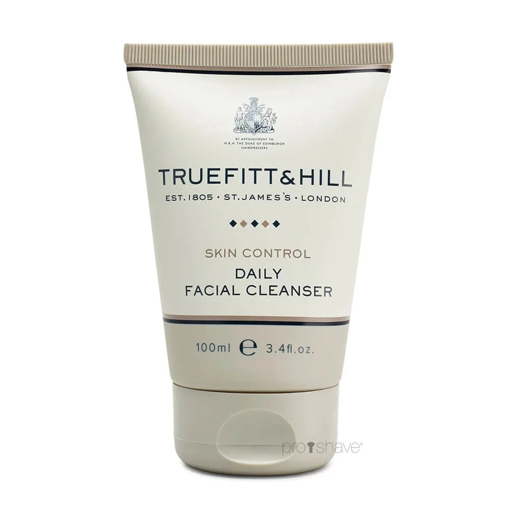 Truefitt & Hill Skin Control Facial Cleanser Mild krämrengörare för män 100 ml