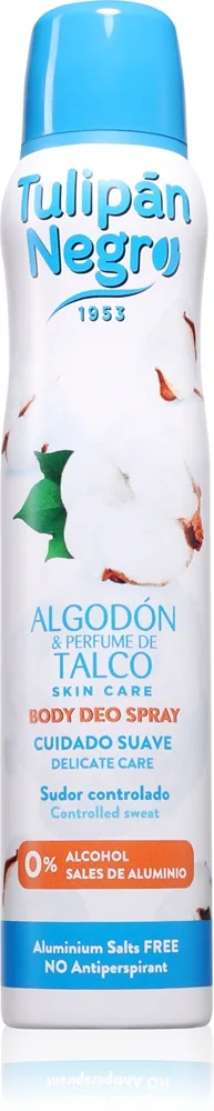 Tulipán Negro Algodon Y Talco deodorantti naisille 200 ml