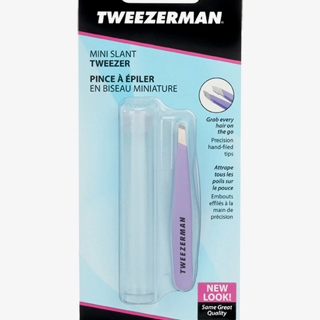 Tweezerman Mini Slant Tweezer Blue Mosaic