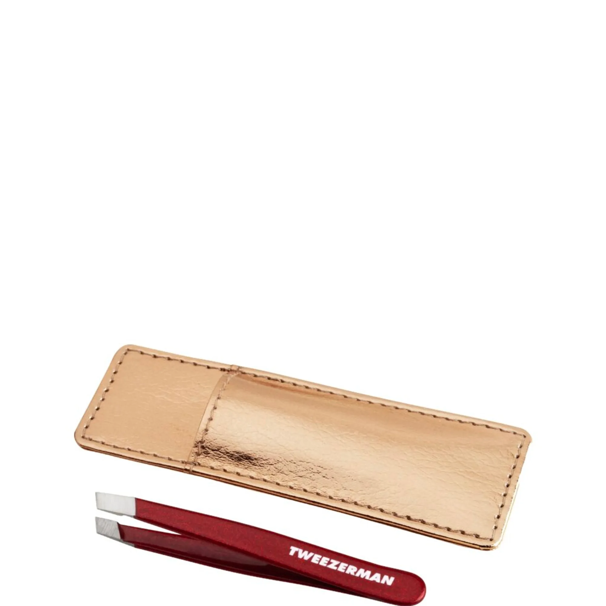 Tweezerman Vintage Rose Mini Slant Tweezer - Mini Pinzette im Etui Pincett