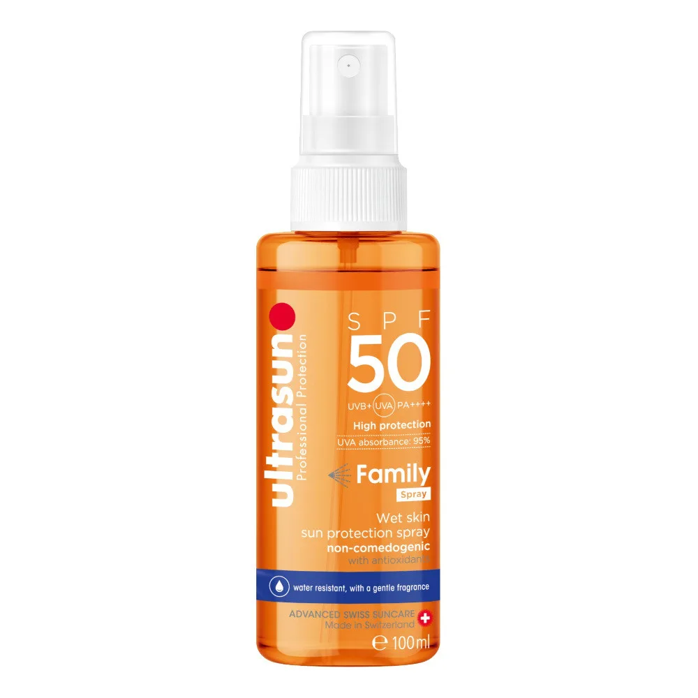 ultrasun Family Spray Wet skin SPF 50 100 ml Gel