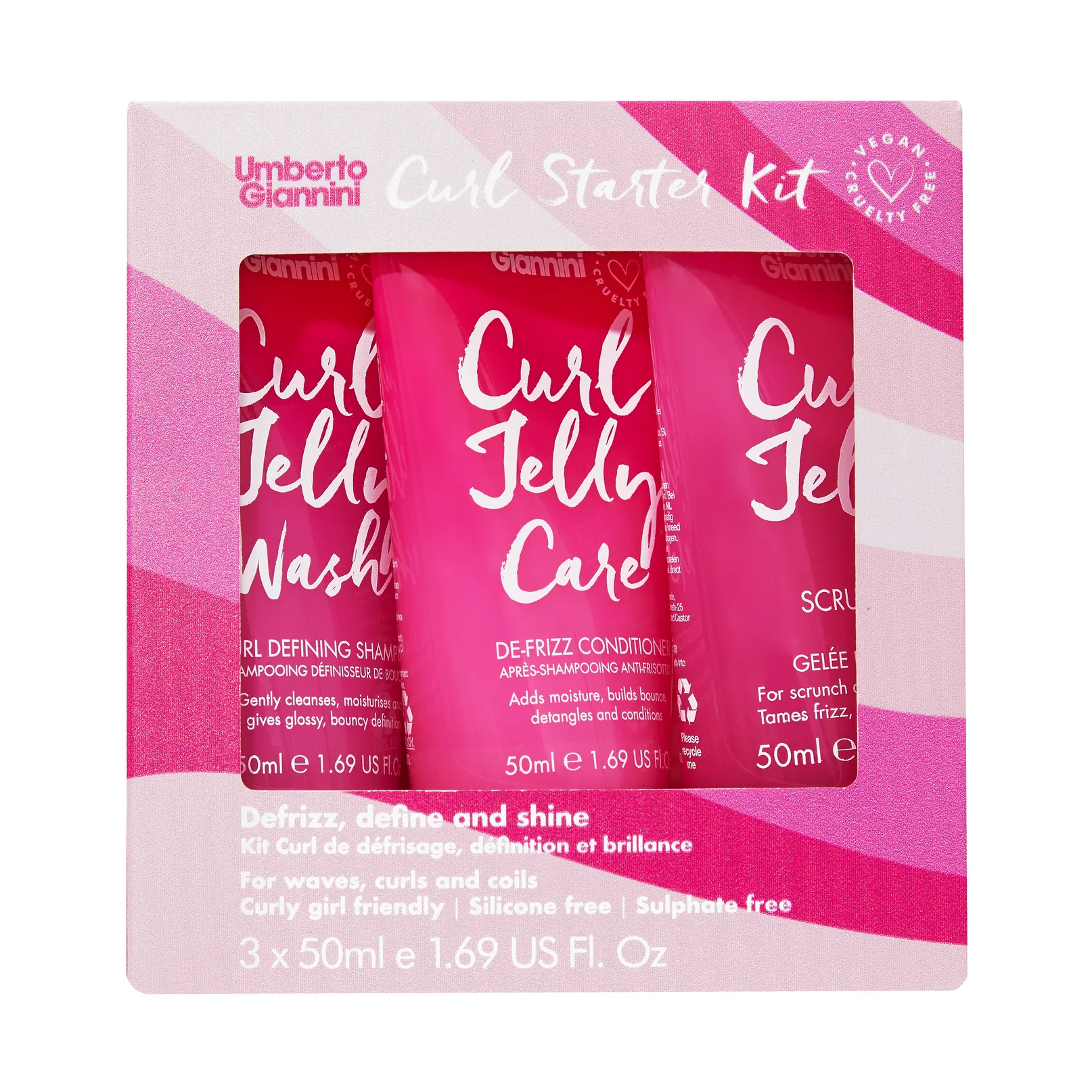 Umberto Giannini Curl Jelly Starter Kit - 3x50 ml.