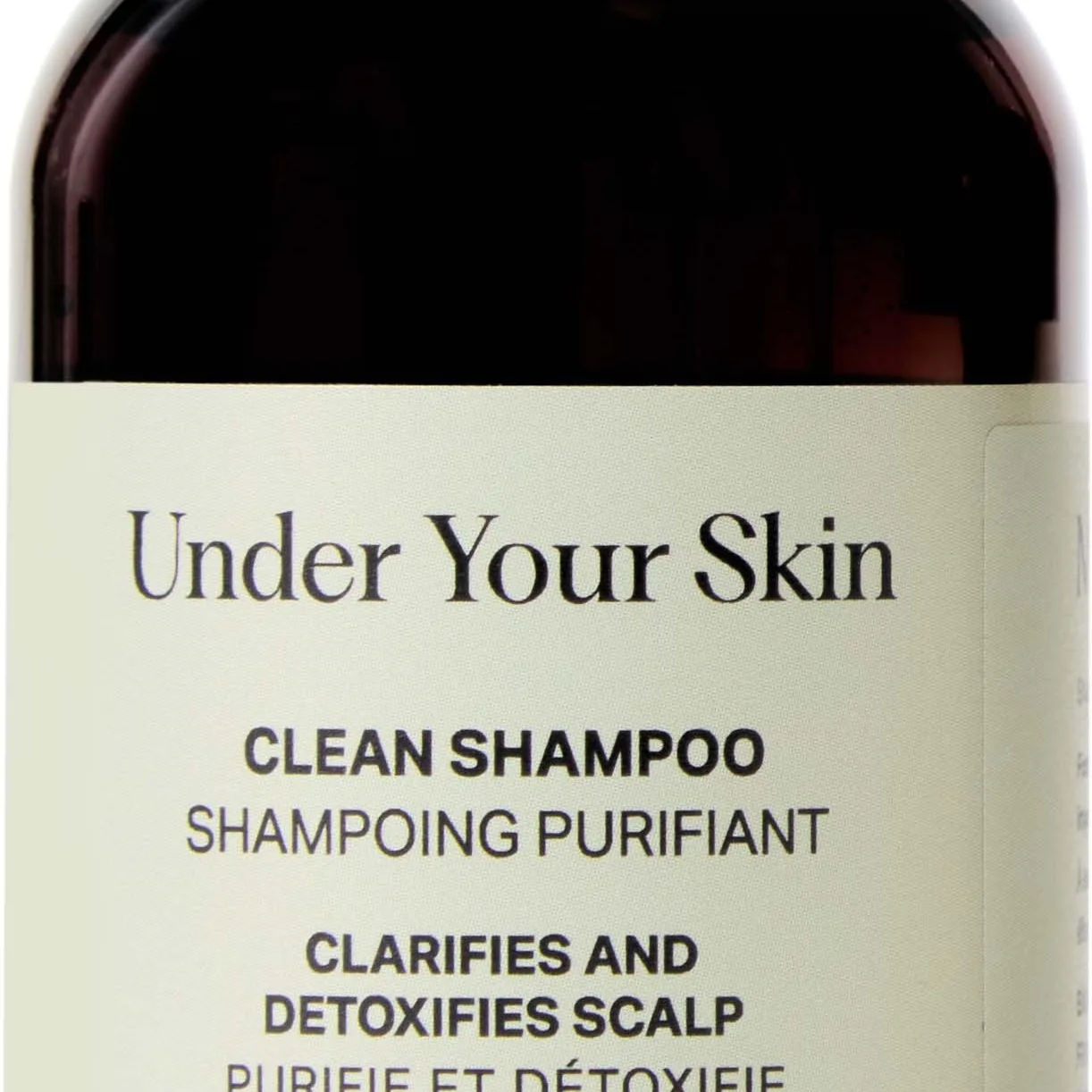 Under Your Skin Clean Detox Shampoo - Travel Size - Balancing and Clarifying 100 ml