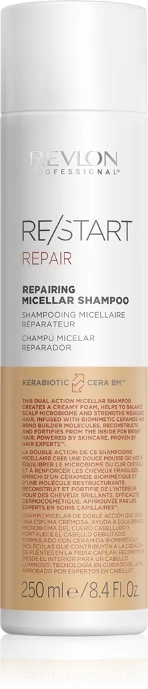 Revlon Professional Re/Start Recovery Micellärt schampo För skadat och ömtåligt hår 1000 ml