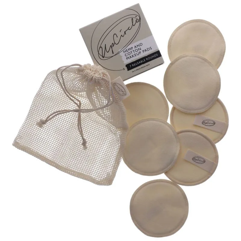 Upcircle Reusable Hemp And Cotton Makeup Pads 7 stk.