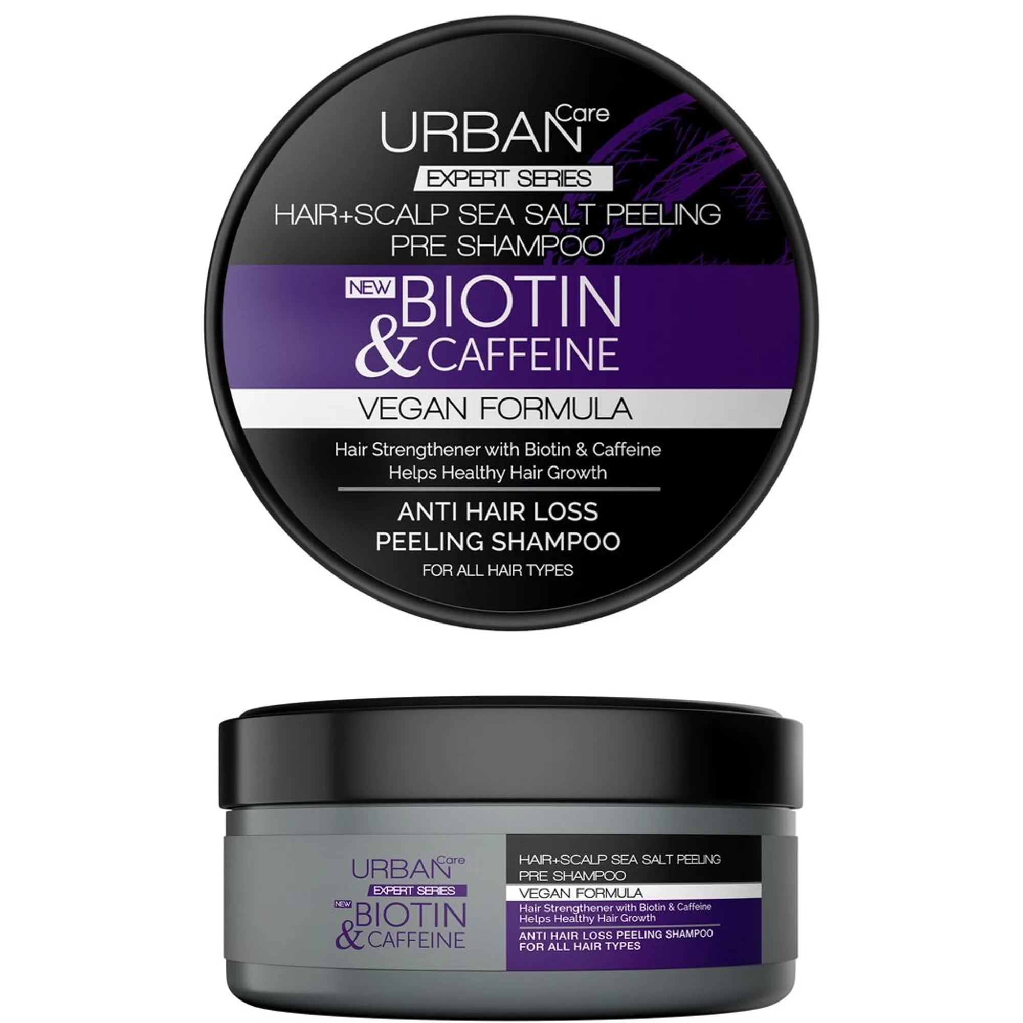 URBAN Care Expert Biotin & Caffein Sea Salt Peeling Shampoo Schampo