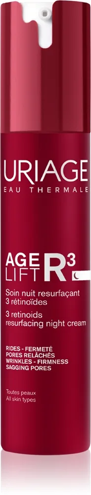Uriage Age Lift R3 3 Retinoids Resurfacing Night Cream uudistava yövoide ihoa kiinteyttämään 40 ml