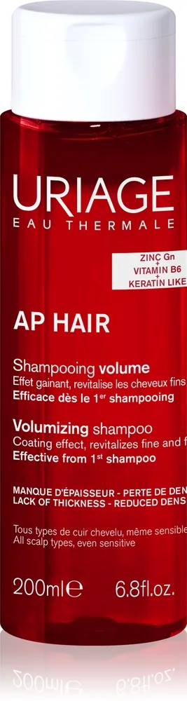 Uriage AP HAIR Volumizing Shampoo Volymschampo För uttunnade av hår 200 ml
