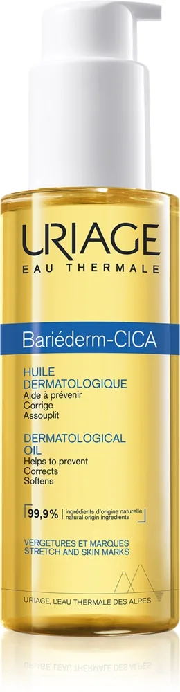 Uriage Bariéderm Cica Dermatological Oil Närande kroppsolja För att behandla bristningsmärken 100 ml