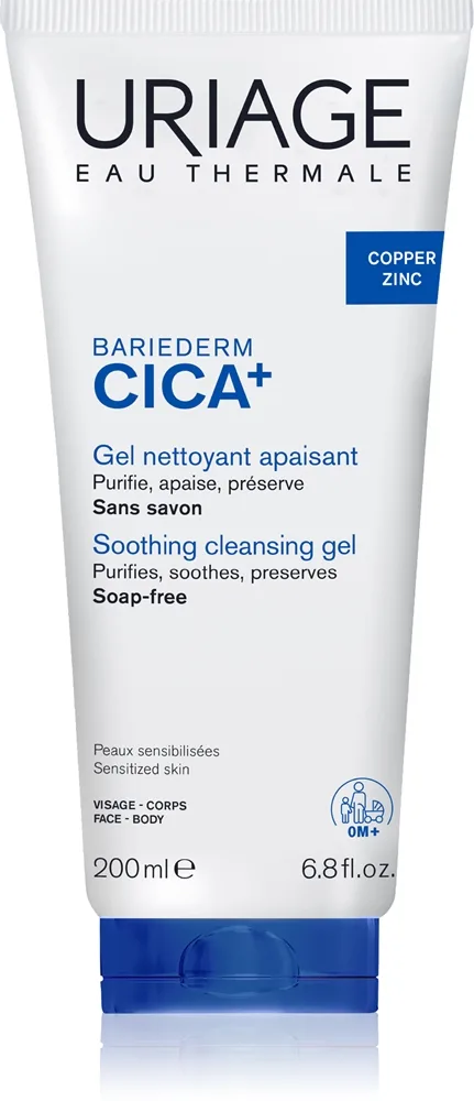 Uriage Bariederm Cica+ Soothing Cleansing Gel beruhigendes Reinigungsgel 200 ml