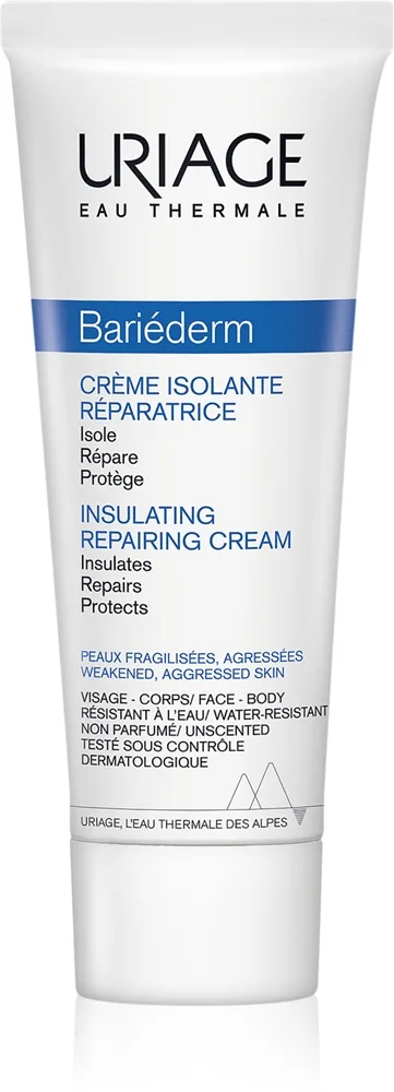 Uriage Bariéderm Insulating Repairing Cream elvyttävä ja suojaava voide 75 ml