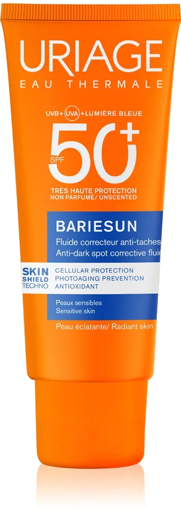 Uriage Bariésun Anti-Brown Spot Fluid SPF 50+ Beskyttende væske Høj solbeskyttelse 40 ml
