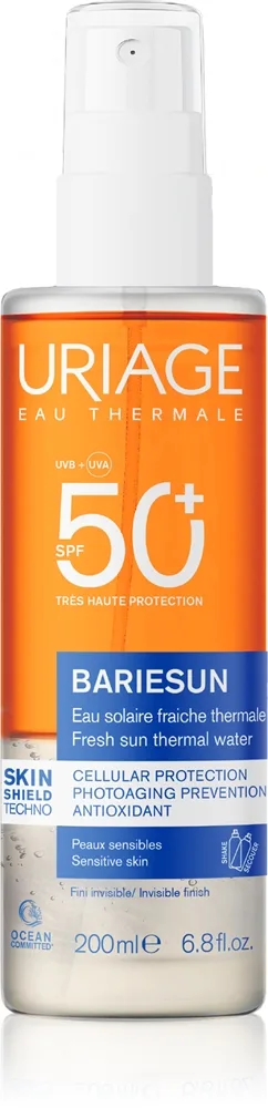 Uriage Bariésun Fresh Sun Water SPF50+ Skyddssolskyddsmedel i spray SPF 50+ 200 ml